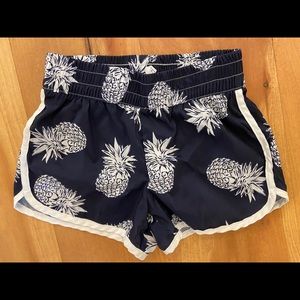 GapFit Kids Sz Medium Pineapple Navy Shorts